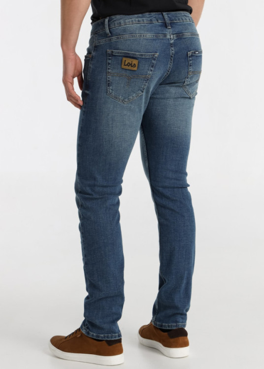 Vaqueros slim fit cintura baja Lavado Vintage Azul