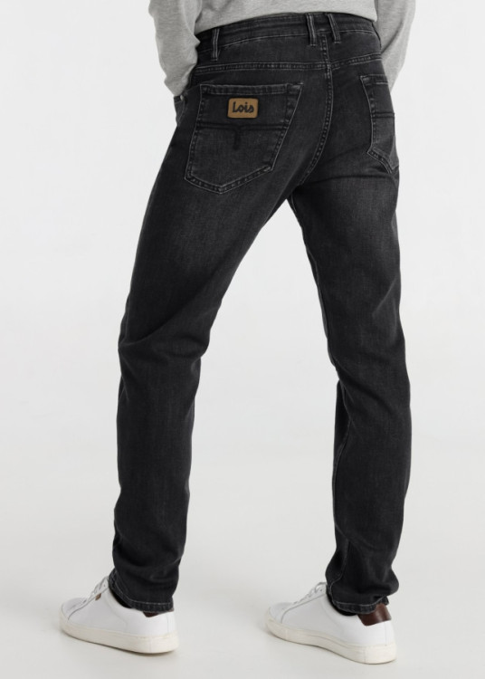 Vaqueros regular fit cintura media Lavado Gris