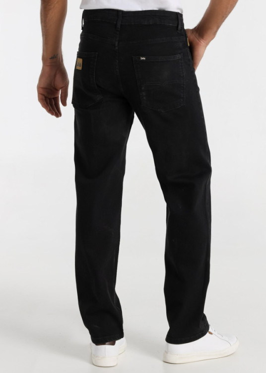 Vaqueros baggy fit cintura alta Denim Negro