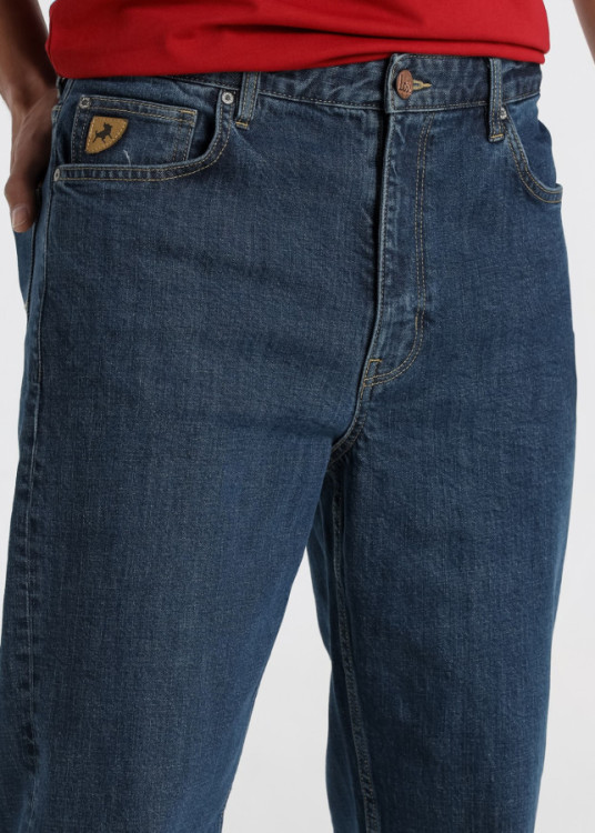 Vaqueros baggy fit cintura alta Lavado Vintage azul