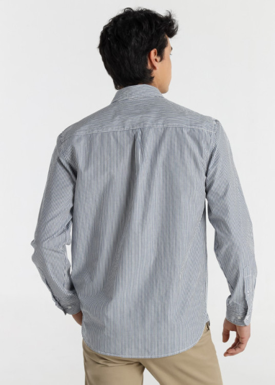 Camisa Manga Larga azul