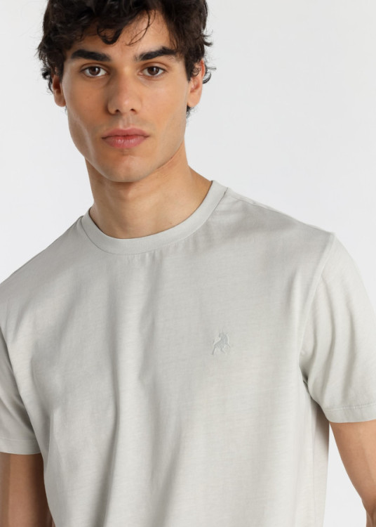 Camiseta Manga Corta Básica Logo blanca