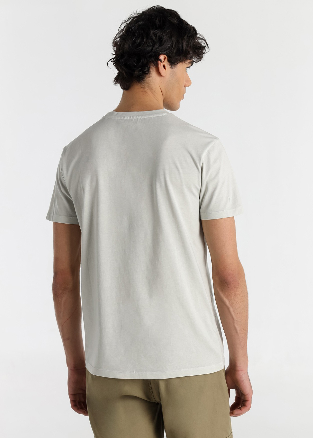 Camiseta Manga Corta Básica Logo blanca