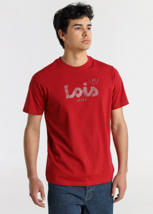 Camiseta Manga Corta Básica Logo roja