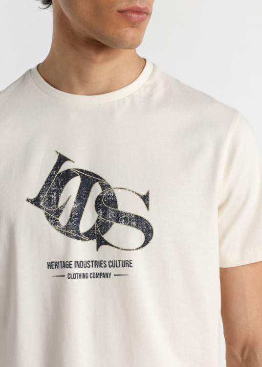 Camiseta Manga Corta Gráfica blanca