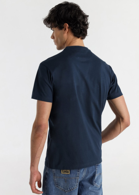 Camiseta De Manga Corta Bolsillo Denim azul