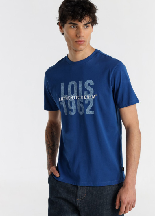 Camiseta Manga Corta gráfica azul
