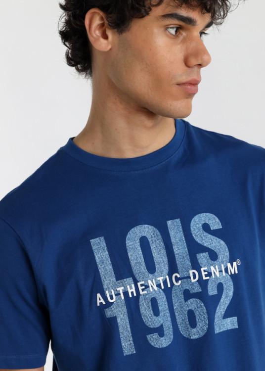 Camiseta Manga Corta gráfica azul