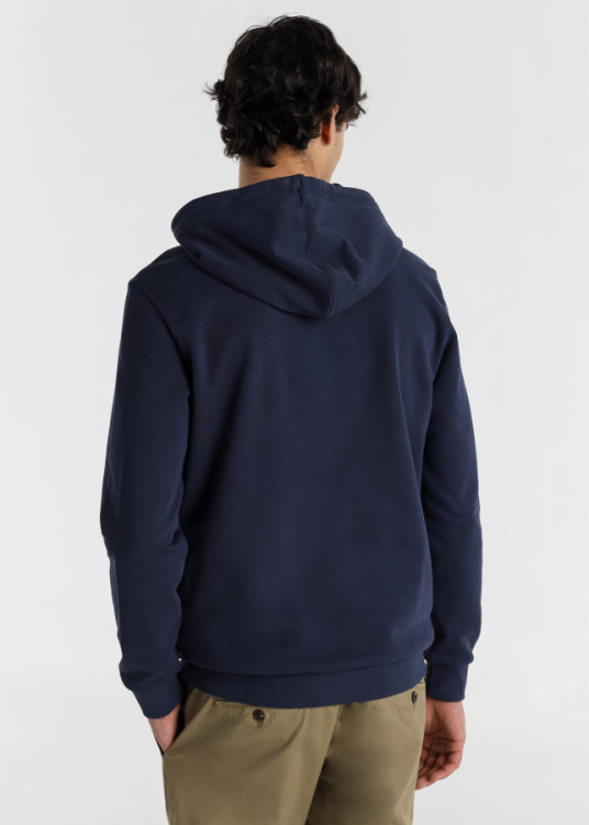 Sudadera Capucha Aplicación azul