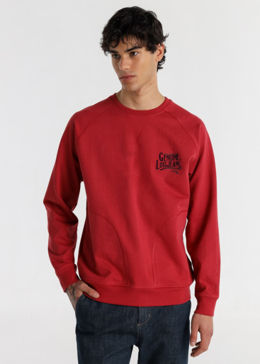 Sudadera Cuello Redondo Gráfica Genuine rojo