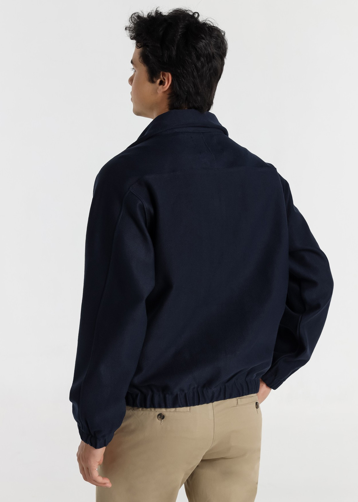 Cazadora Reversible Acabado Terry azul