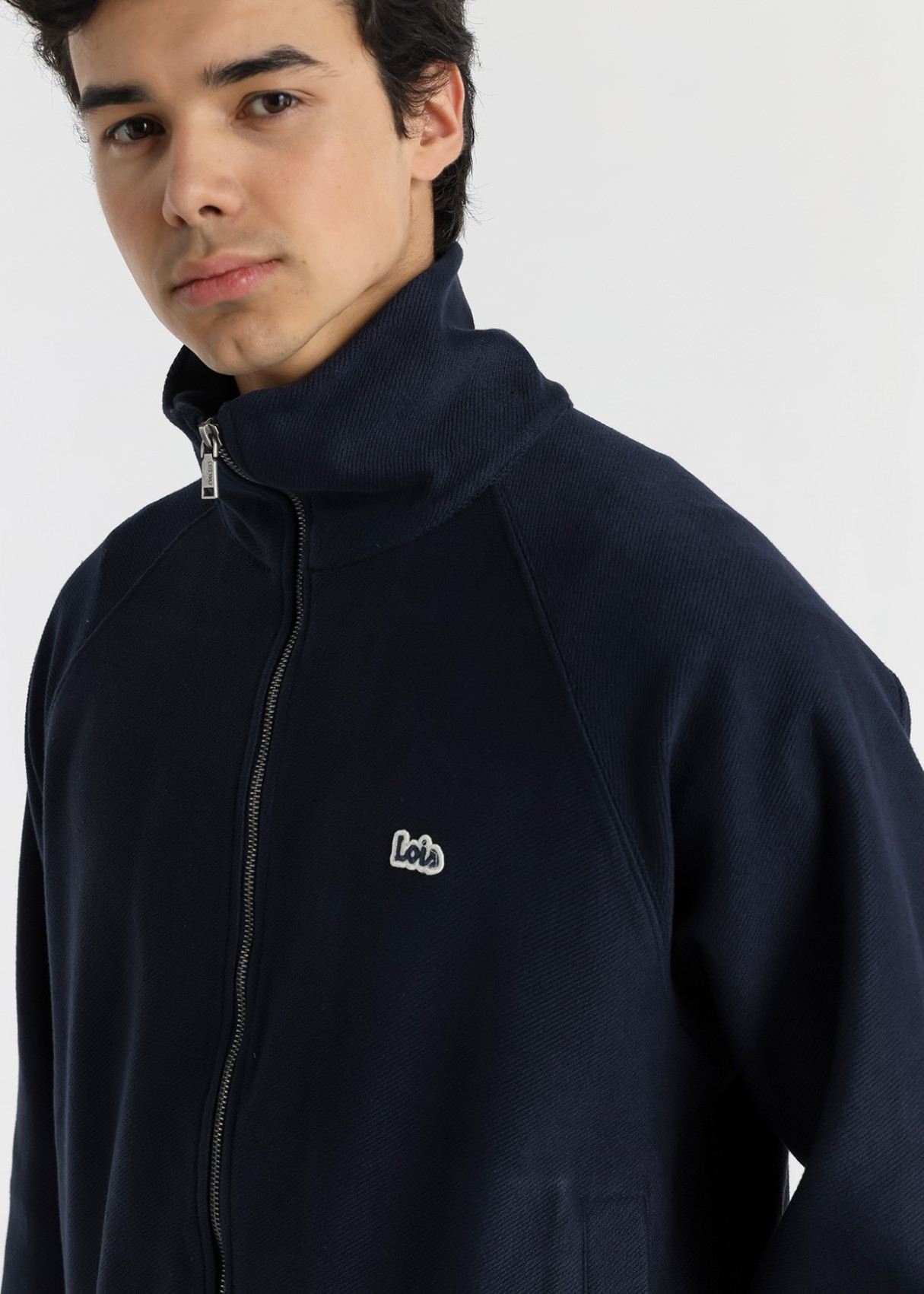 Cazadora Reversible Acabado Terry azul