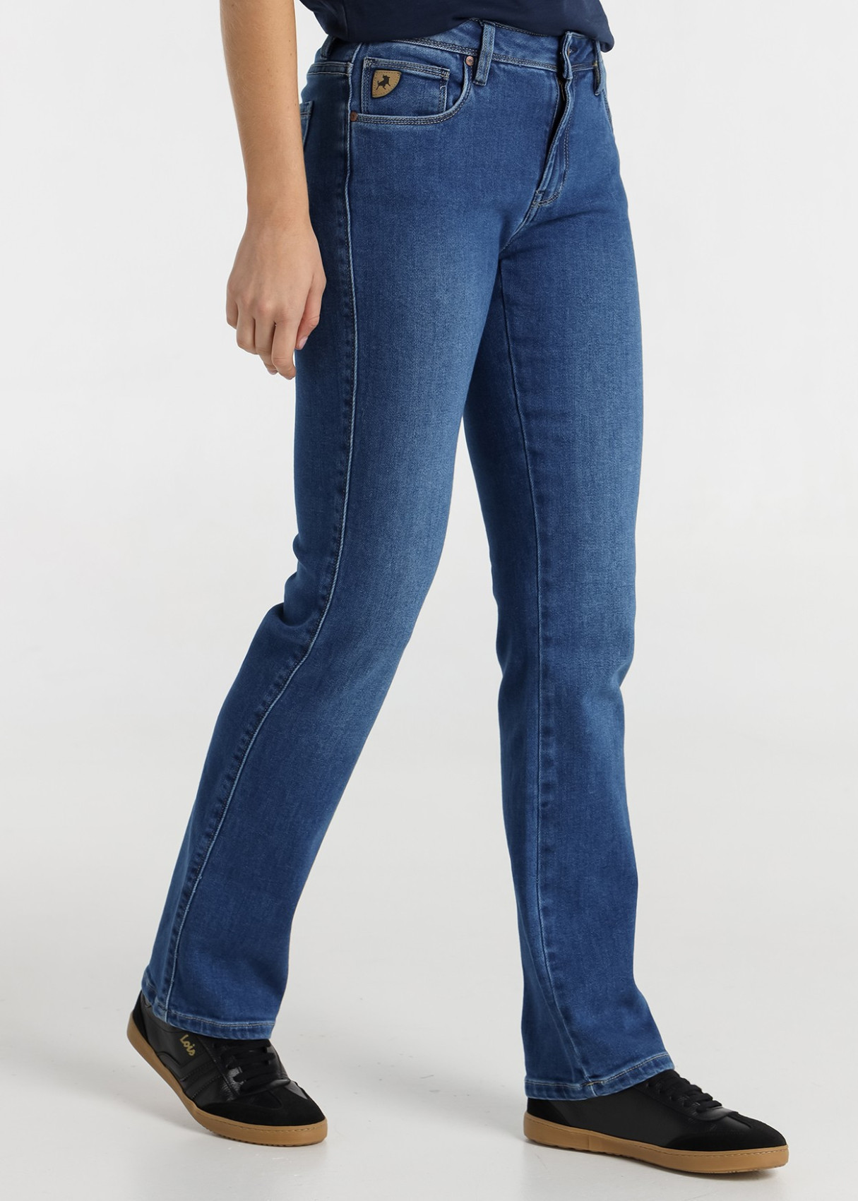 Jeans Straight cintura baja Lavado Azul