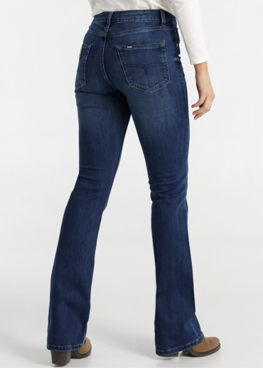 Jeans Flare cintura baja Lavado Azul
