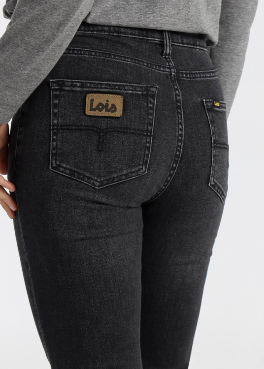 Jeans Flare cintura baja Lavado Gris