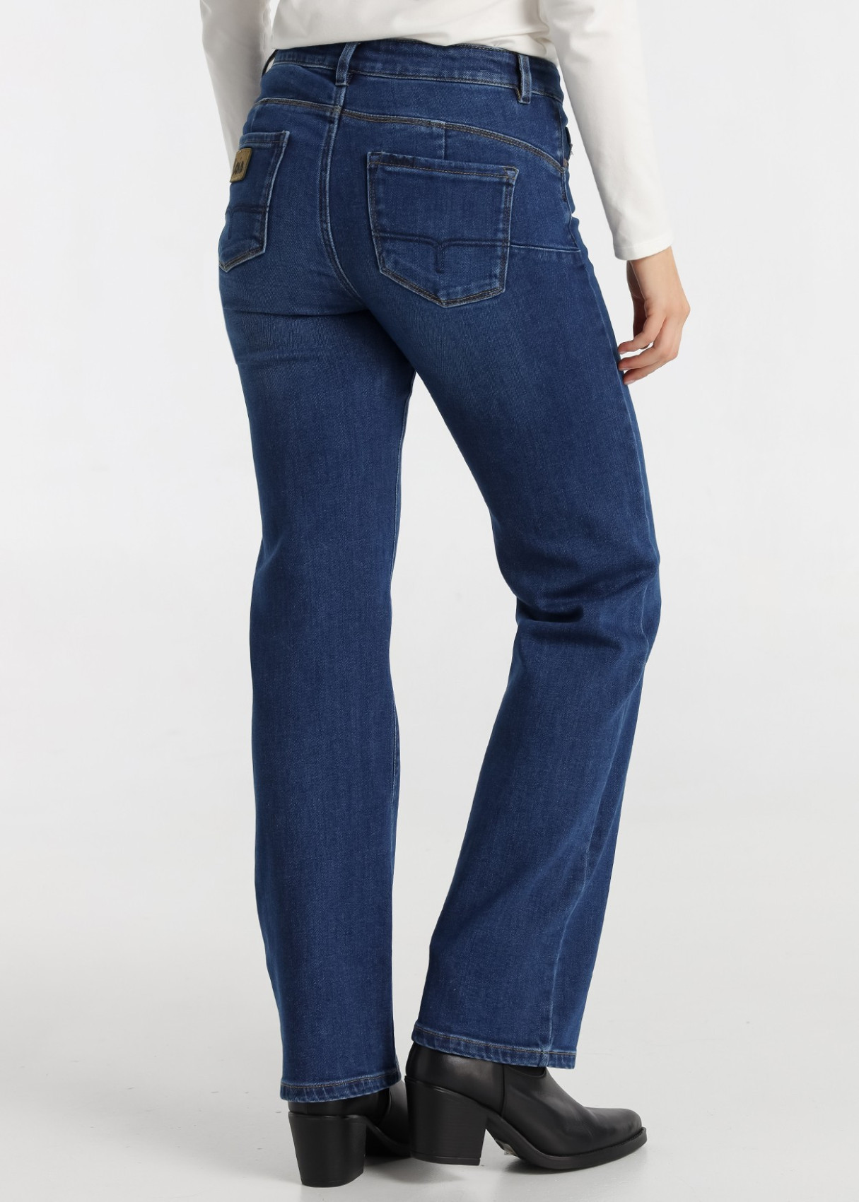 Jeans bootcut Lavado Azul oscuro