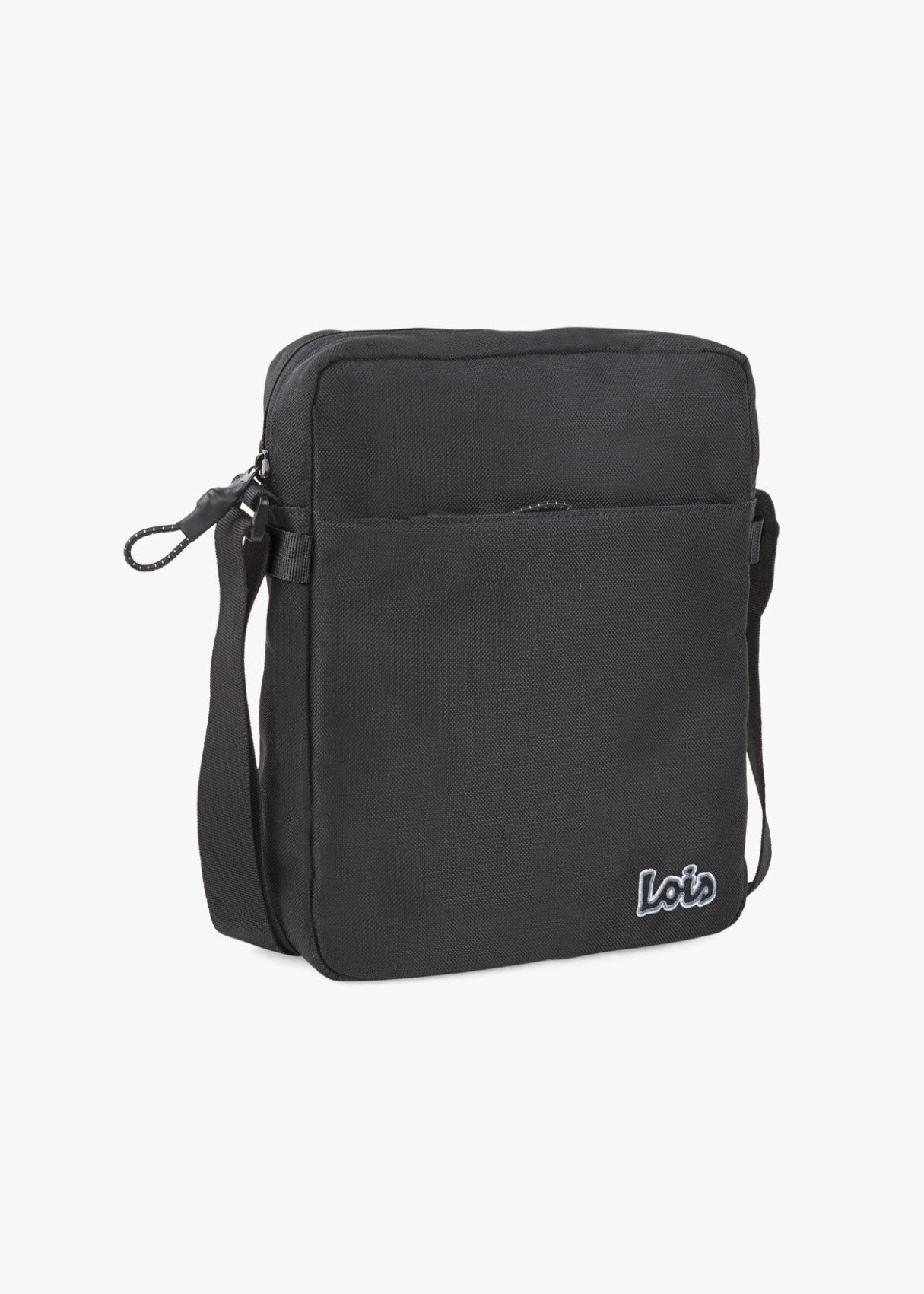 Bandolera con Asa Ajustable y Cierre Cremallera Negro