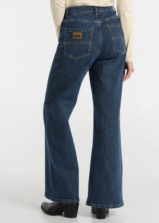 Jeans Bootcut cintura alta Lavado Vintage azul