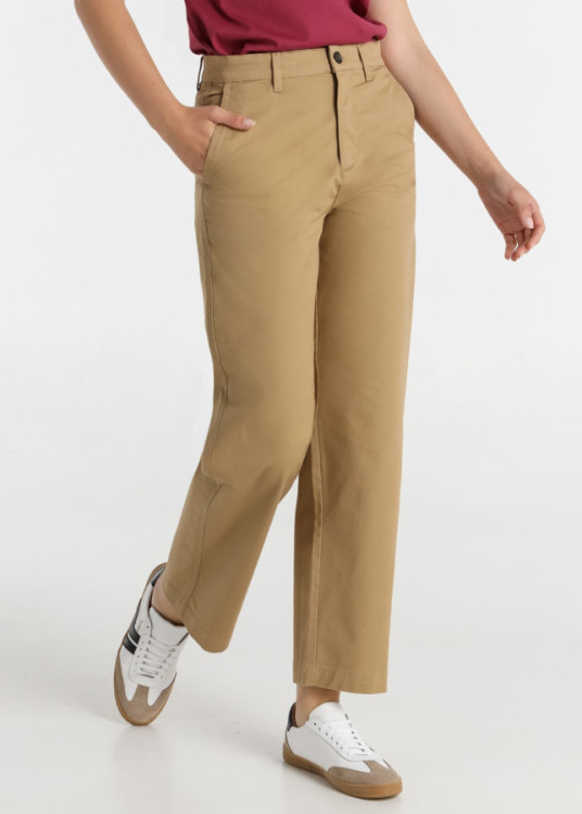 Pantalón Chino recto marrón