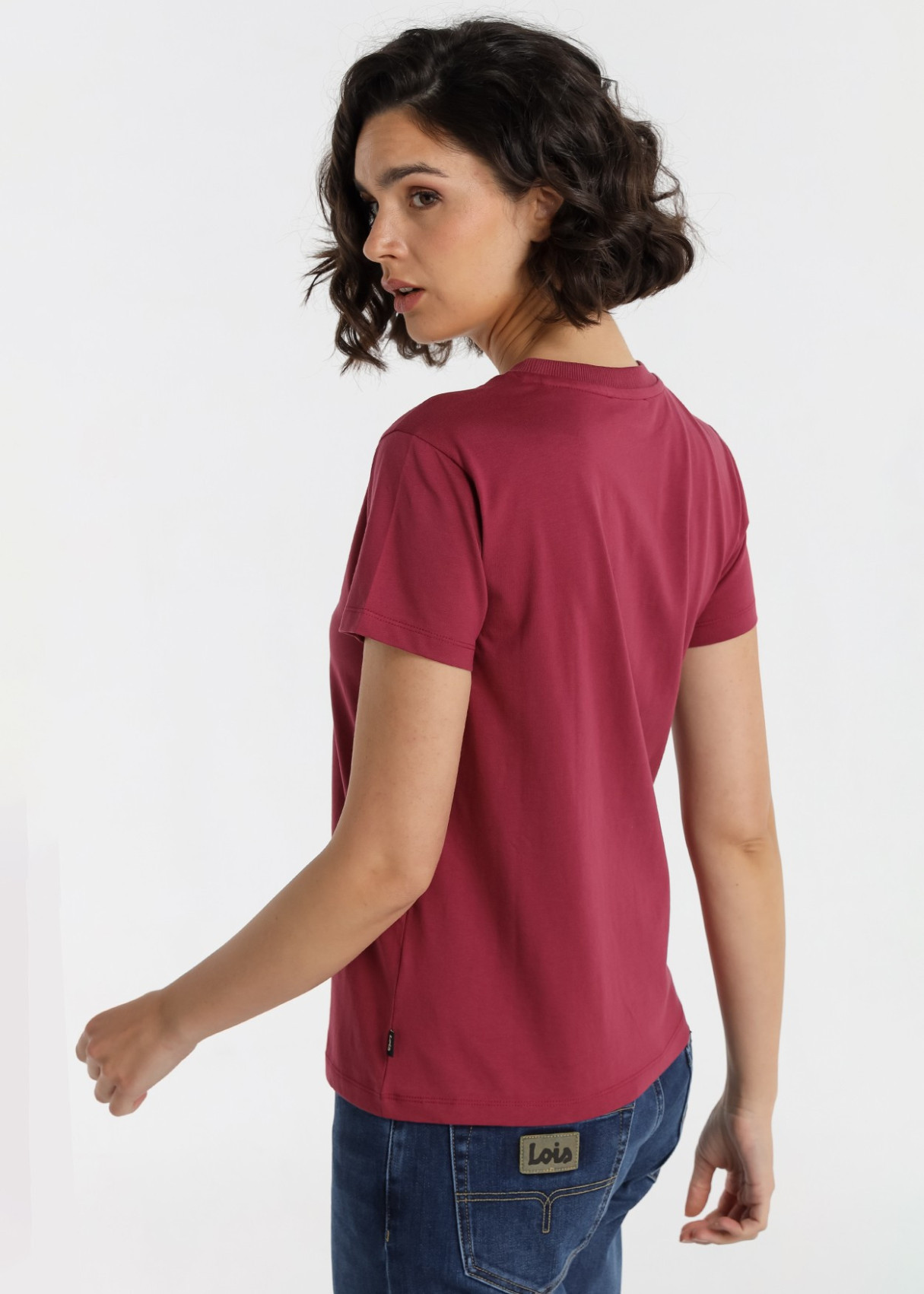 Camiseta Manga Corta Básica logo roja