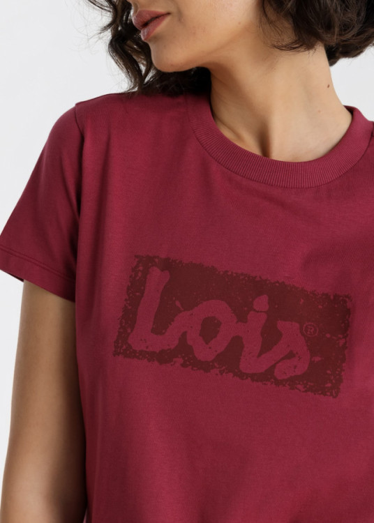 Camiseta Manga Corta Básica logo roja