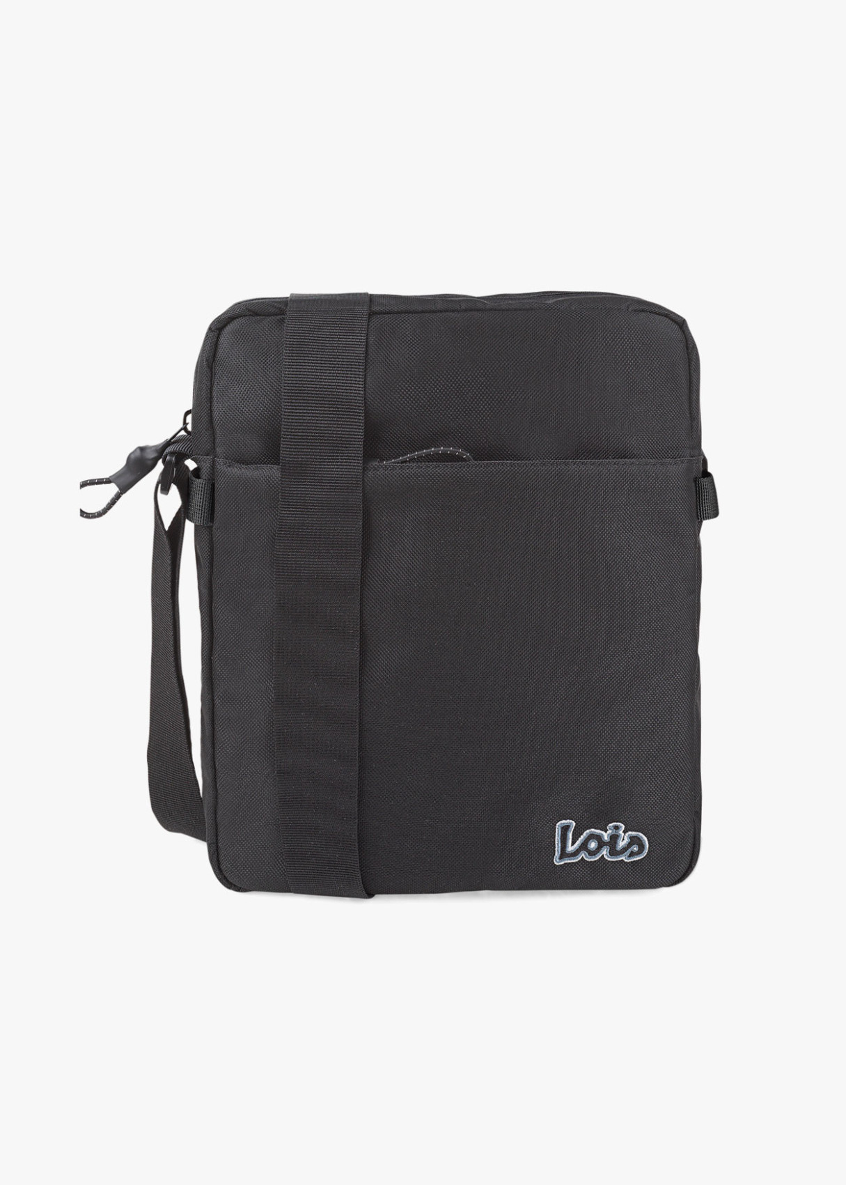 Bandolera con Asa Ajustable y Cierre Cremallera Negro