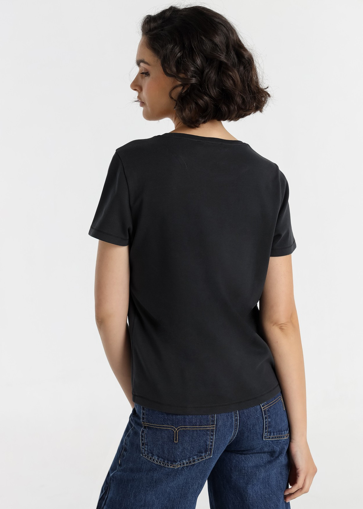 Camiseta Manga Corta Gráfica negra