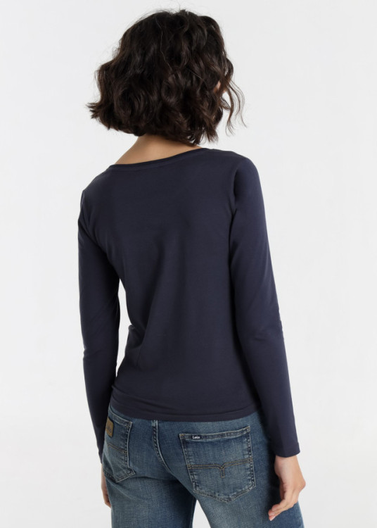 Camiseta Manga Larga Lois Jeans azul
