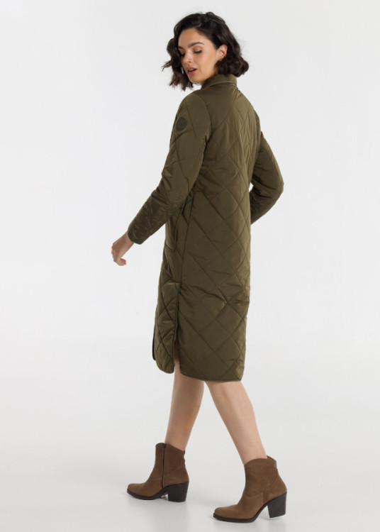 Abrigo Puffer Acolchado verde