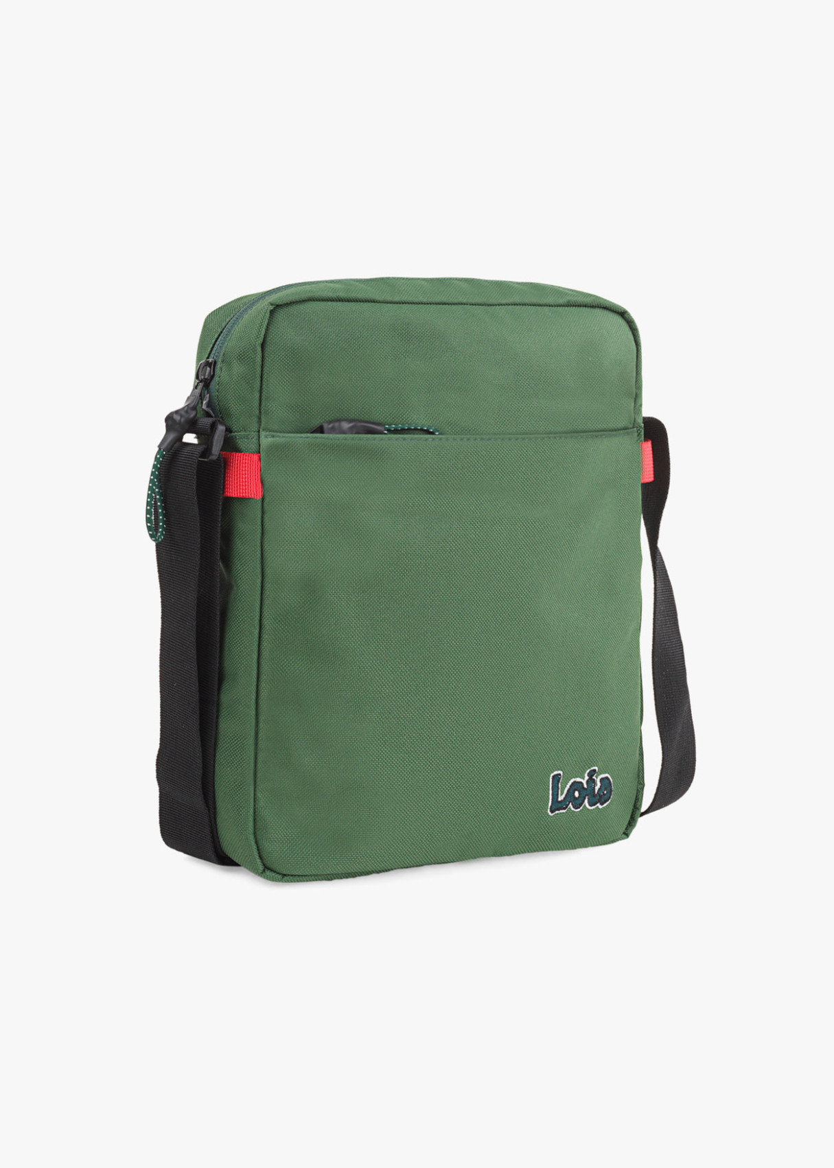 Bandolera con Asa Ajustable y Cierre Cremallera Verde