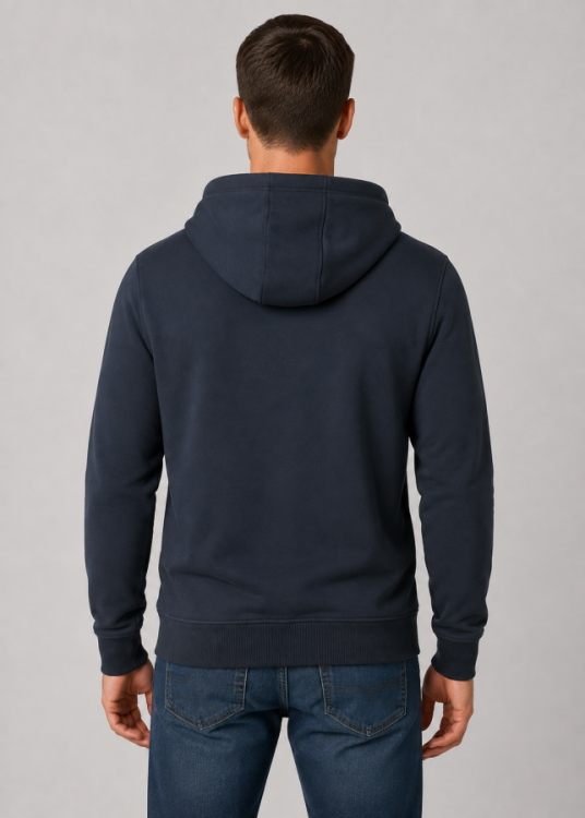 Sudadera Capucha cremallera Gráfica Genuine azul