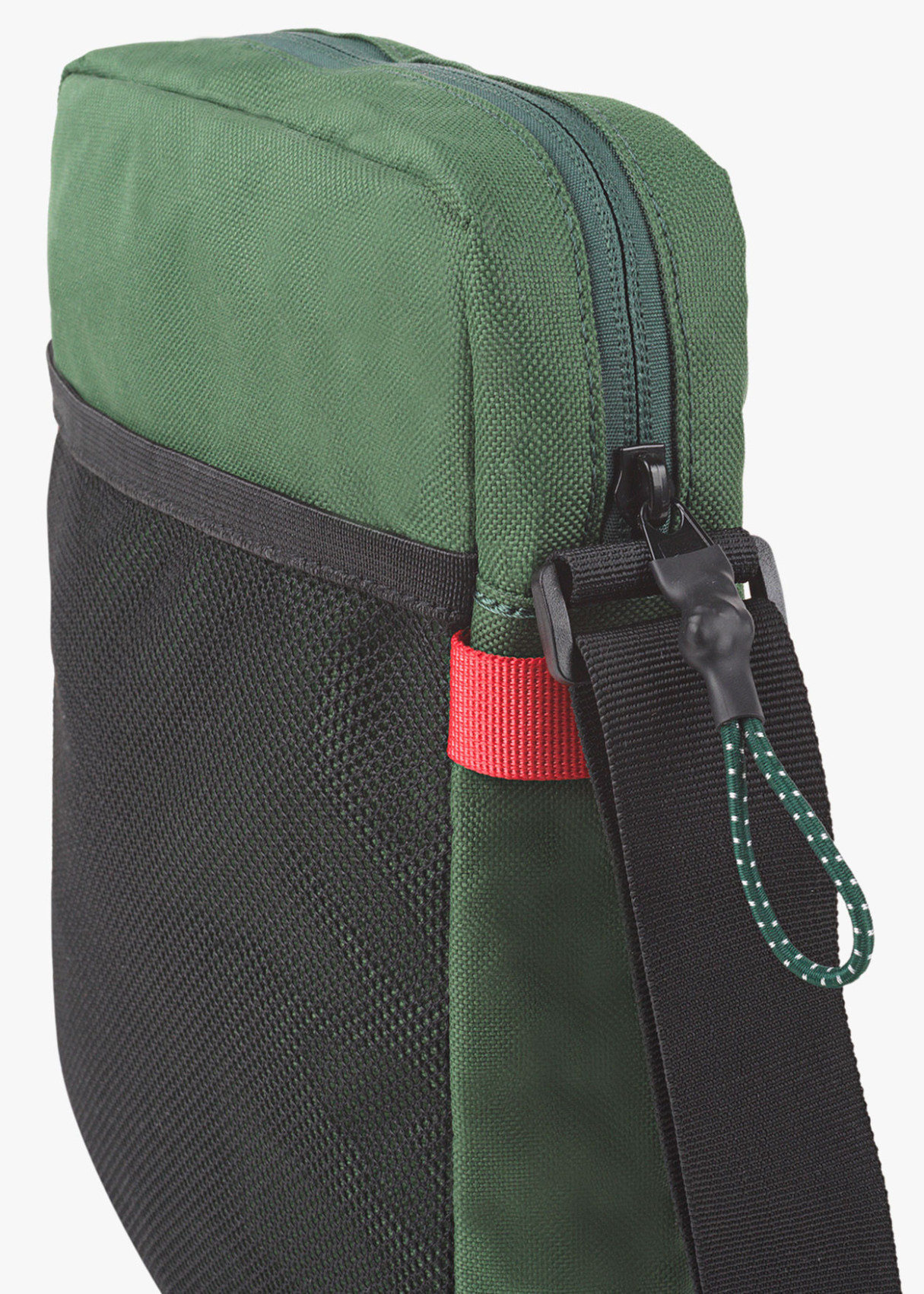 Bandolera con Asa Ajustable y Cierre Cremallera Verde