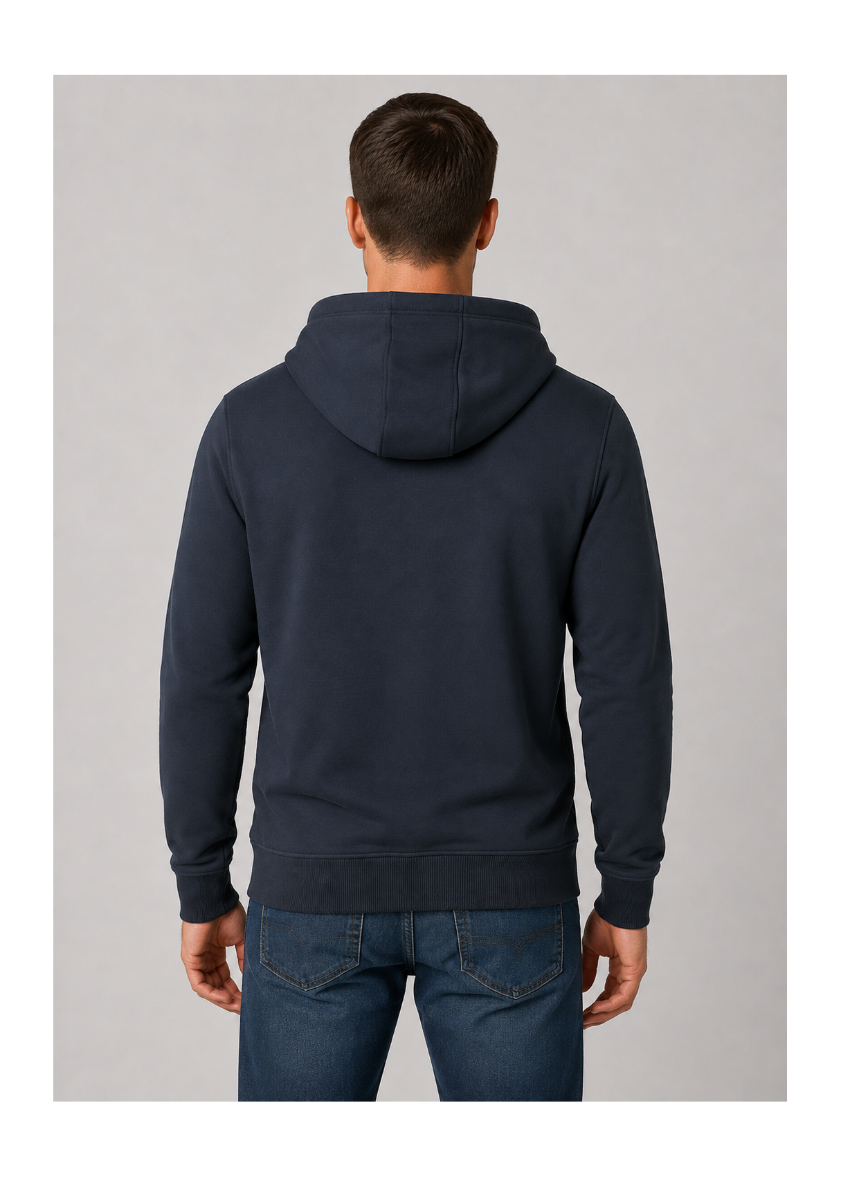 Sudadera Capucha cremallera Gráfica Genuine azul