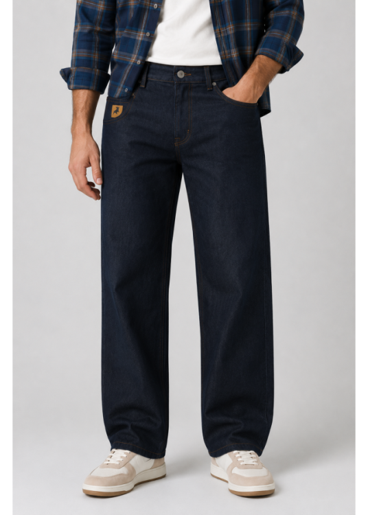 Vaquero wide leg azul
