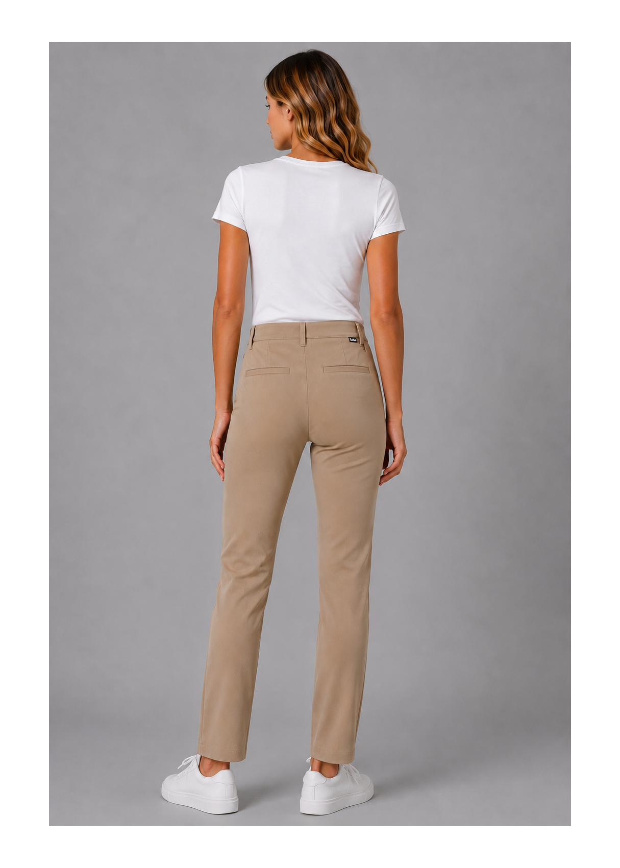 Pantalón Chino slim marrón