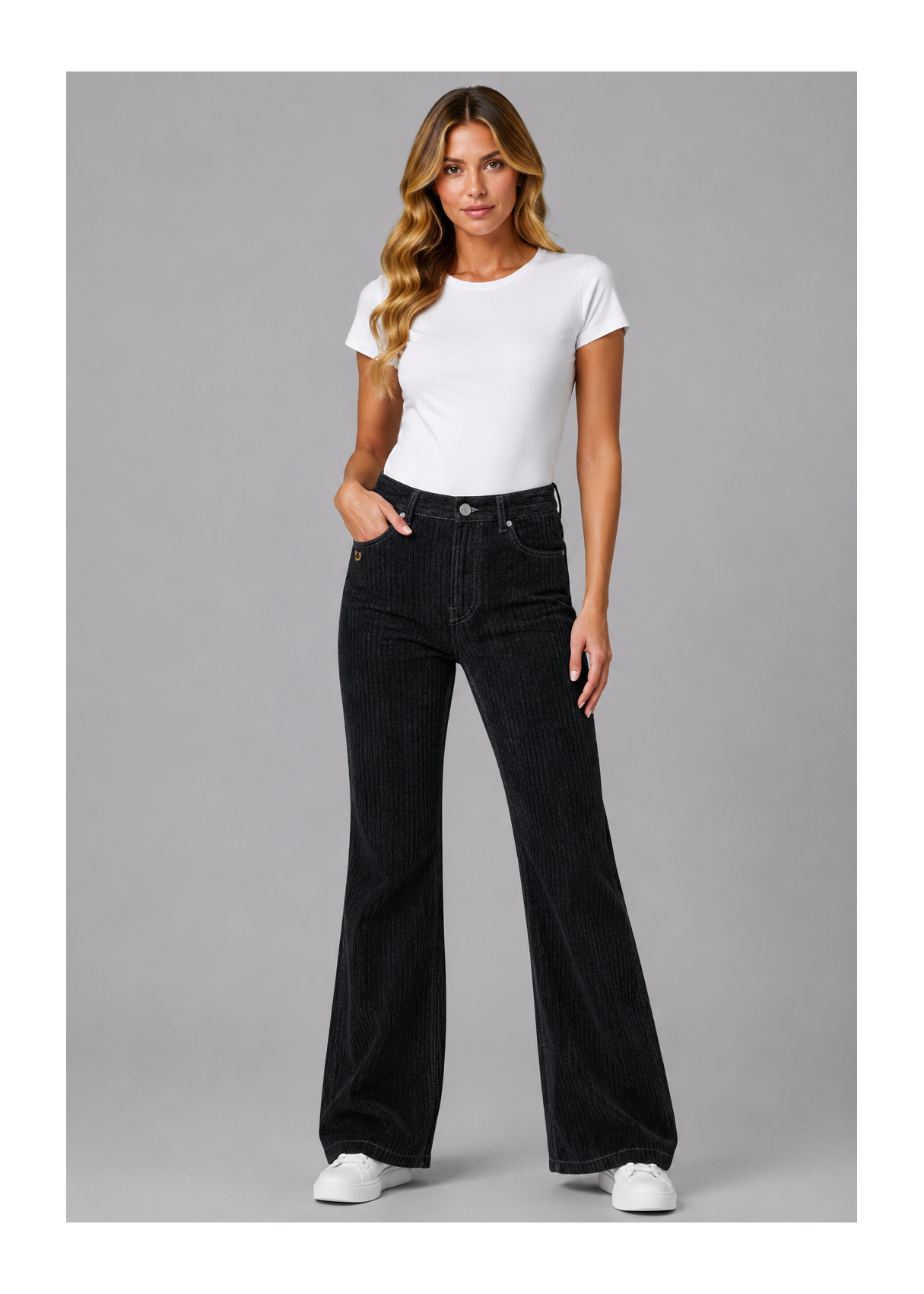Vaquero De Mujer Jeans De Pana  Línea Actual