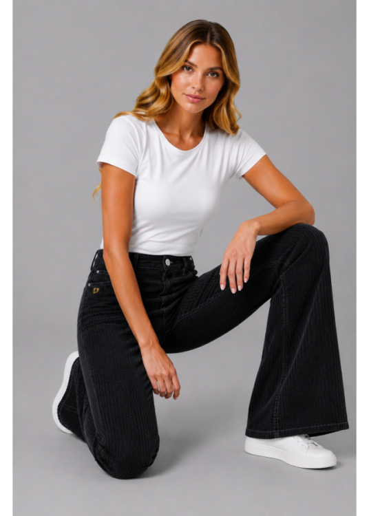 Vaquero De Mujer Jeans De Pana  Línea Actual