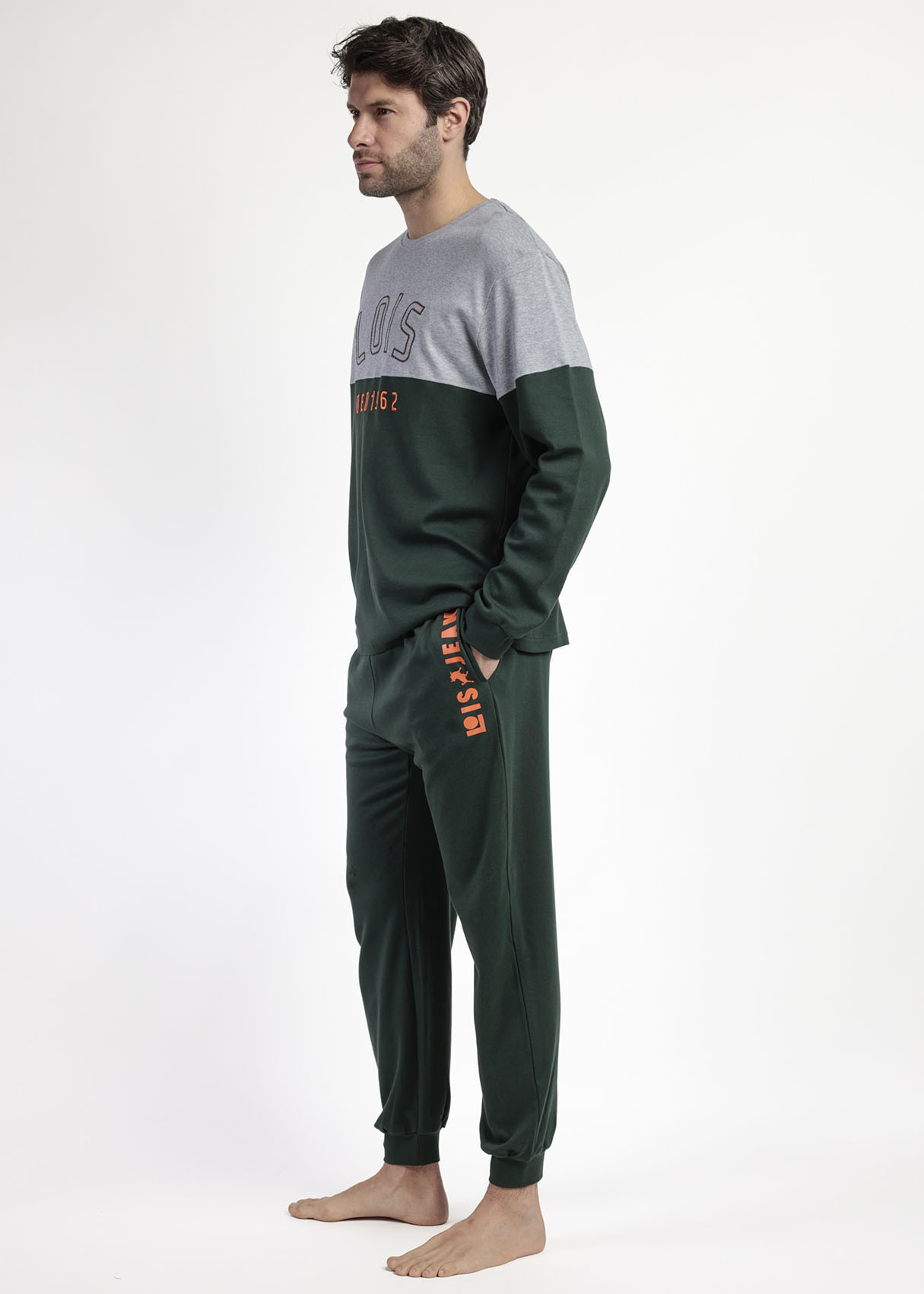 Pijama Manga Larga Den1962 verde