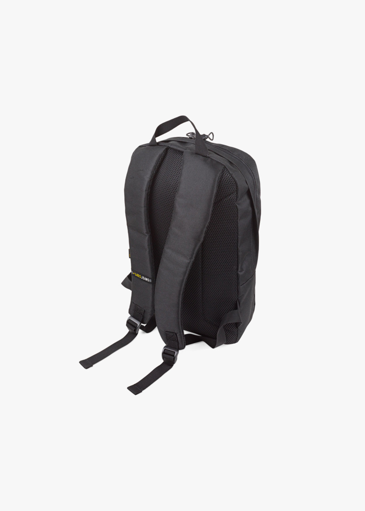 Mochila con Asas Acolchadas y Cierres de Cremallera Negra