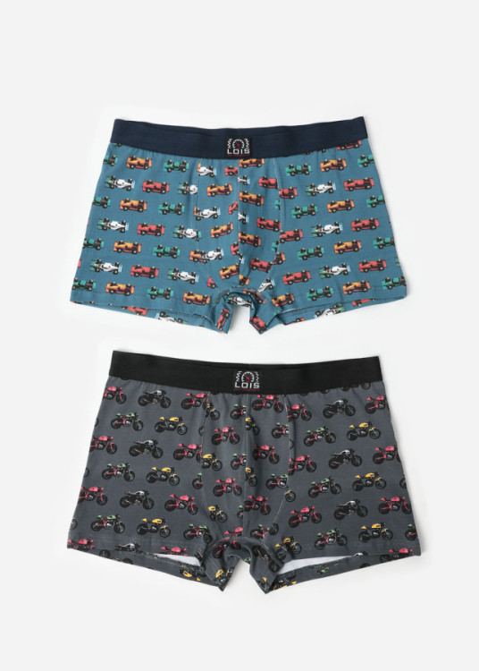 Bóxer Scrambler (Pack de 2 unidades) Azul