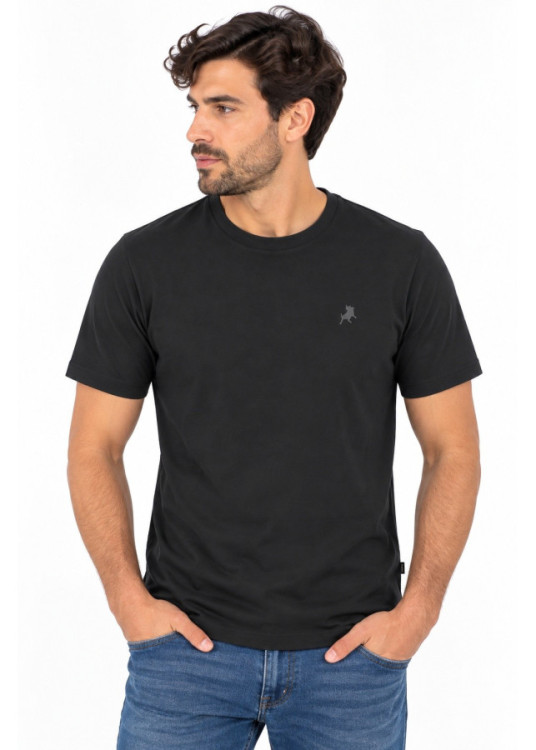 Camiseta De Manga Corta Jeans Para Hombre Básica Con Logotipo Del Toro  Diseño Combinable