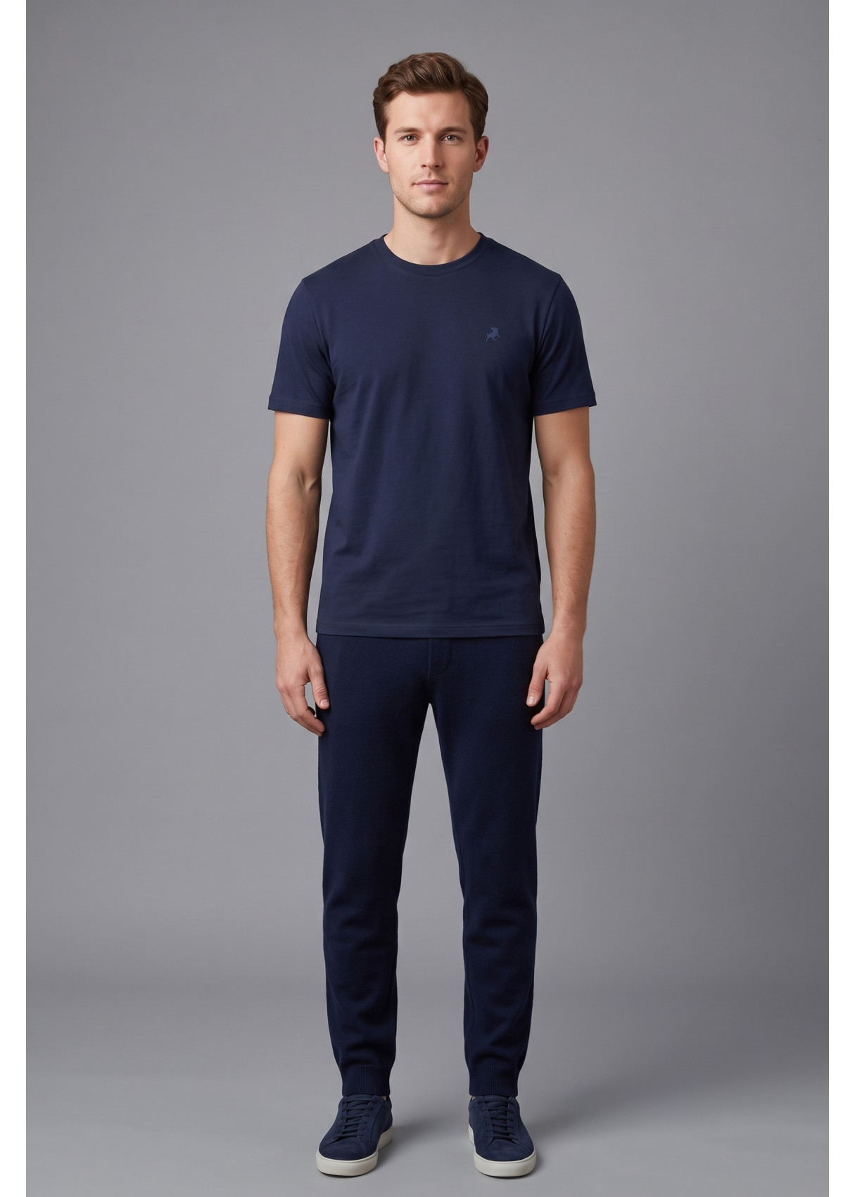 Camiseta De Manga Corta De Hombre Jeans Básica Con Logotipo Del Toro  Versatilidad Masculina