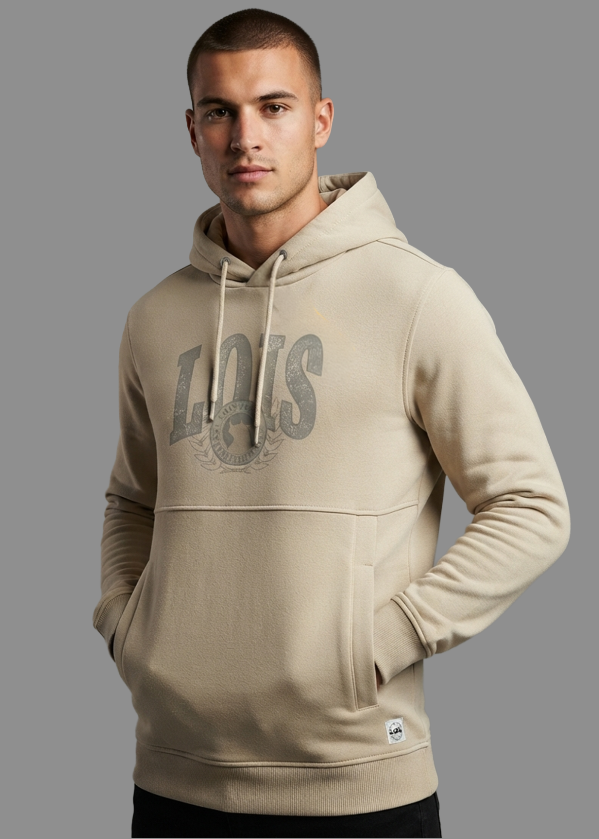 Sudadera Con Capucha Jeans Para Hombre Con Aplicación  Para Oficina Y Ocio