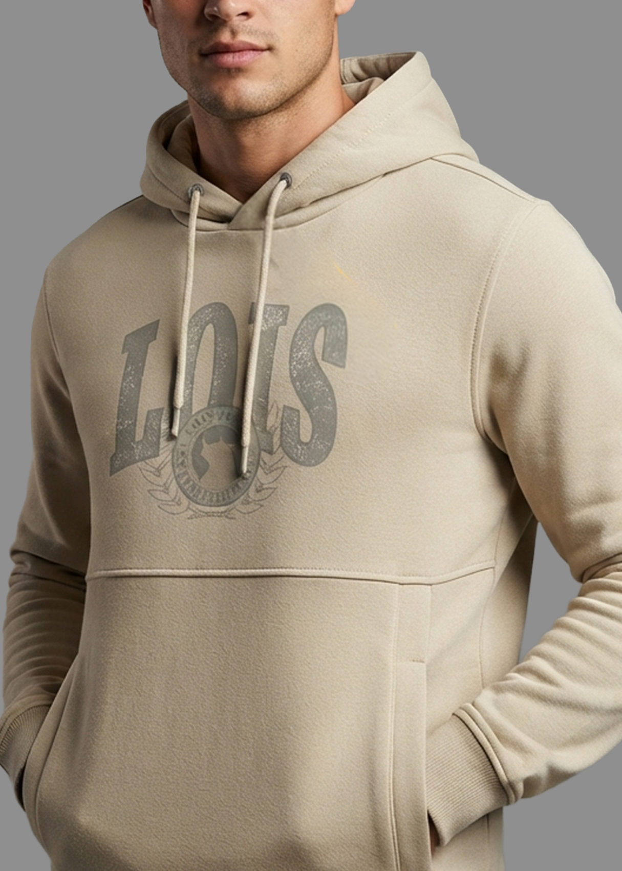 Sudadera Con Capucha Jeans Para Hombre Con Aplicación  Para Oficina Y Ocio