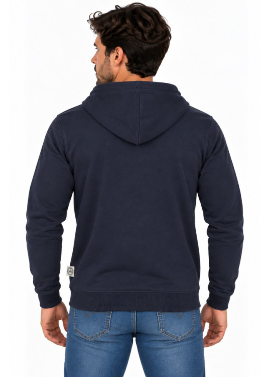 Sudadera Con Capucha Con Aplicación Jeans Para Hombre  Línea Clásica Renovada
