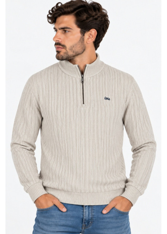 Lois Jeans Sudadera Con Cremallera Para Hombre Con Aplicación Fun  Estilo Diario