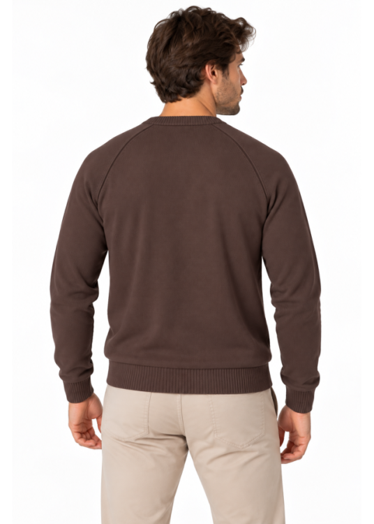 Jersey De Cuello Pico De Punto Básico Con Bordado Jeans Para Hombre  Imagen Cuidada