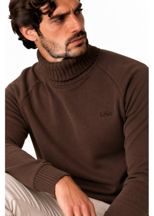 Lois Jeans Jersey De Cuello Cisne Para Hombre De Punto Básico Con Bordado  Acabado Actual