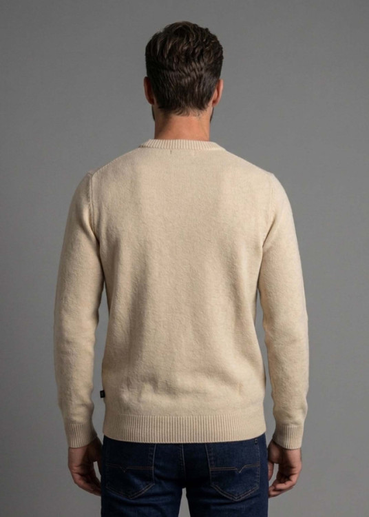 Lois Jeans Jersey De Cuello Perkins Para Hombre De Punto Básico Con Bordado  Inspiración Denim