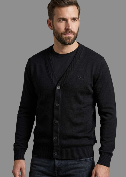 Cárdigan De Hombre Jeans De Punto Básico Con Bordado  Para El Día A Día